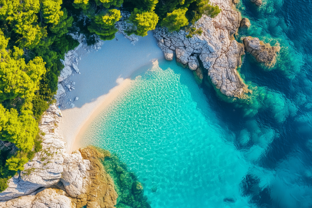 Chorwacja plaża jesienią